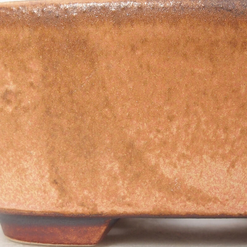 Bol à bonsaï en céramique 10 x 8,5 x 4 cm, rose