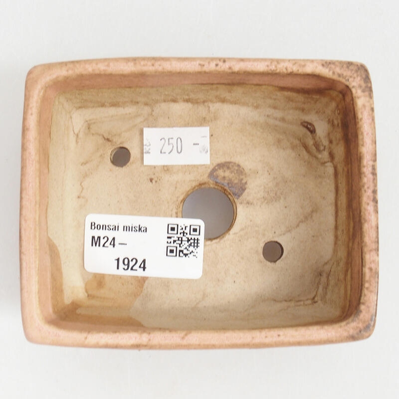 Bol à bonsaï en céramique 10 x 8 x 3,5 cm, rose