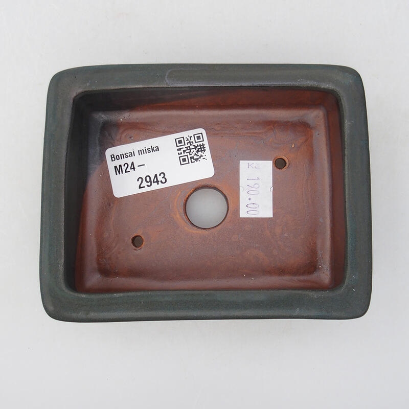 Bol à bonsaï en céramique 10 x 8 x 3 cm, gris