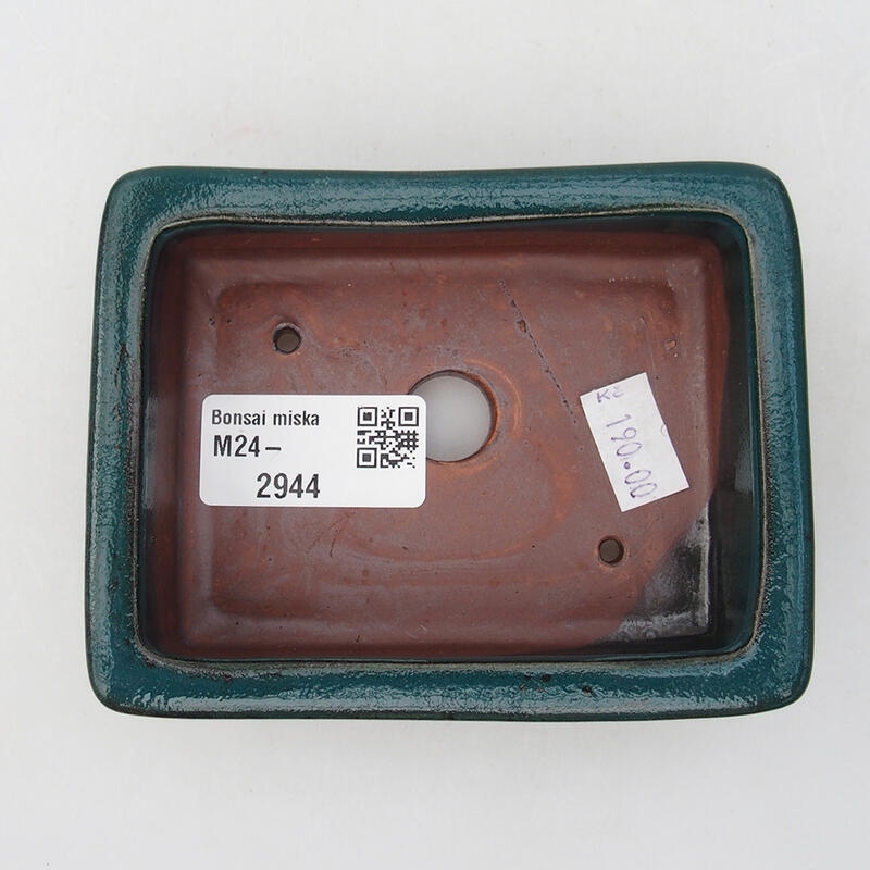 Bol à bonsaï en céramique 10 x 8 x 3 cm, vert