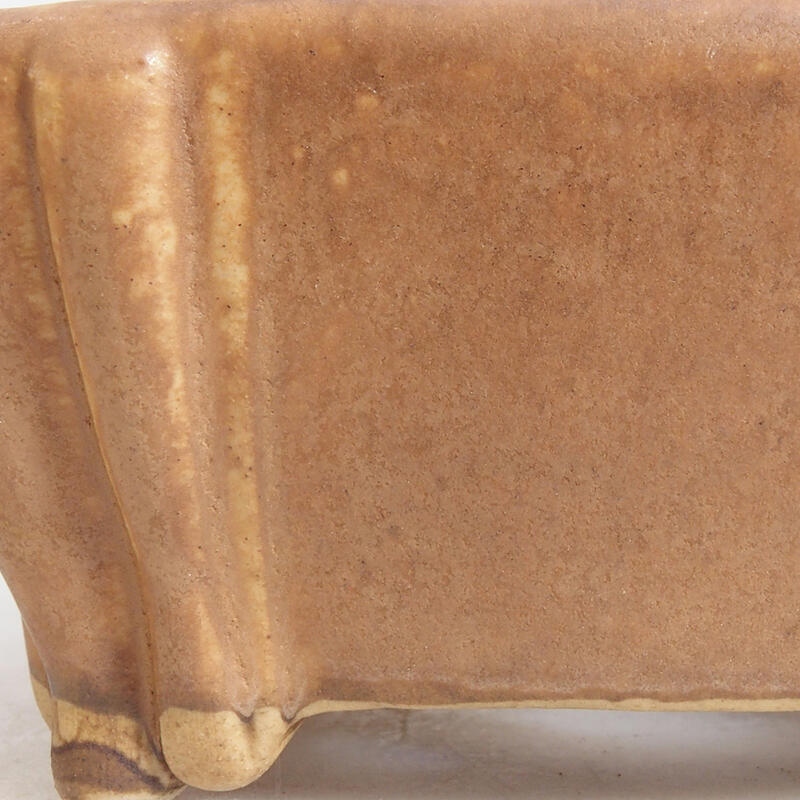 Bol à bonsaï en céramique 10 x 9 x 4,5 cm, brun