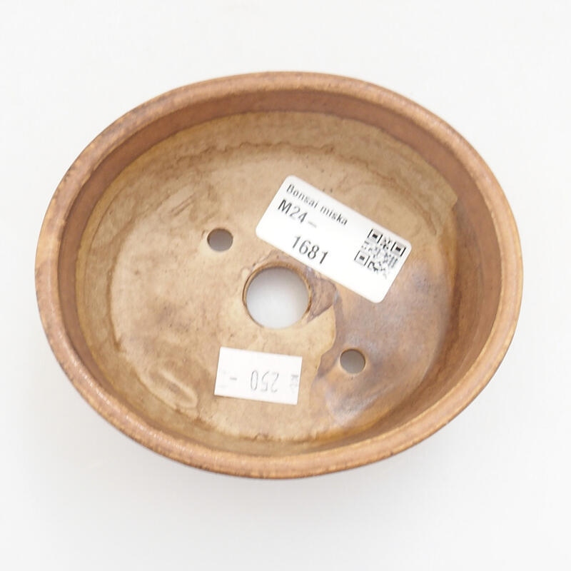 Bol à bonsaï en céramique 10 x 9 x 5 cm, orange