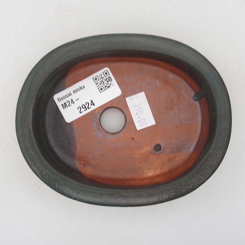 Bol à bonsaï en céramique 11,5 x 9 x 3 cm, gris