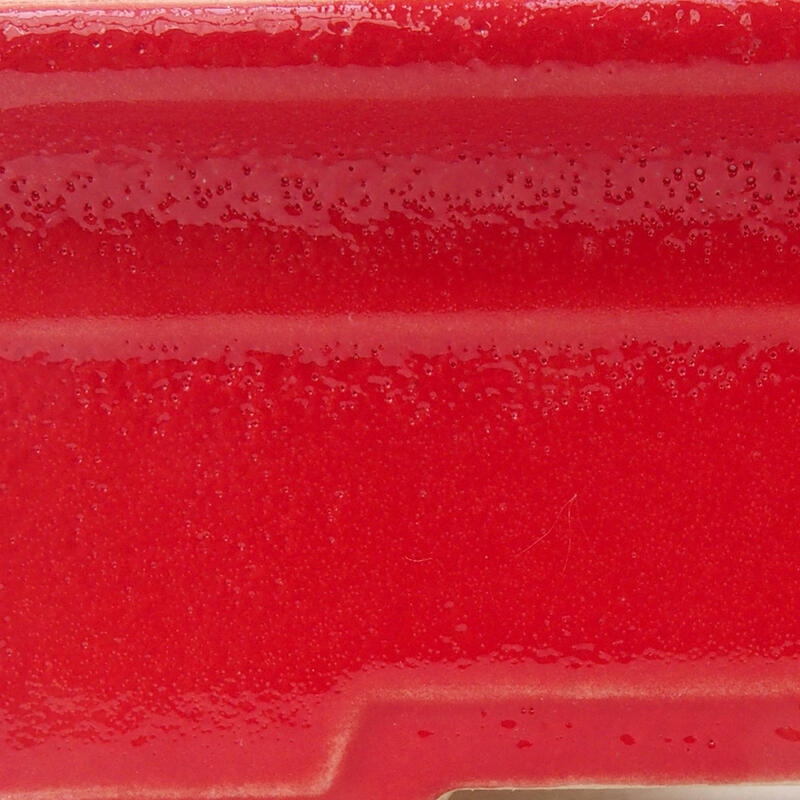 Bol à bonsaï en céramique 11,5 x 9 x 4,5 cm, couleur rouge