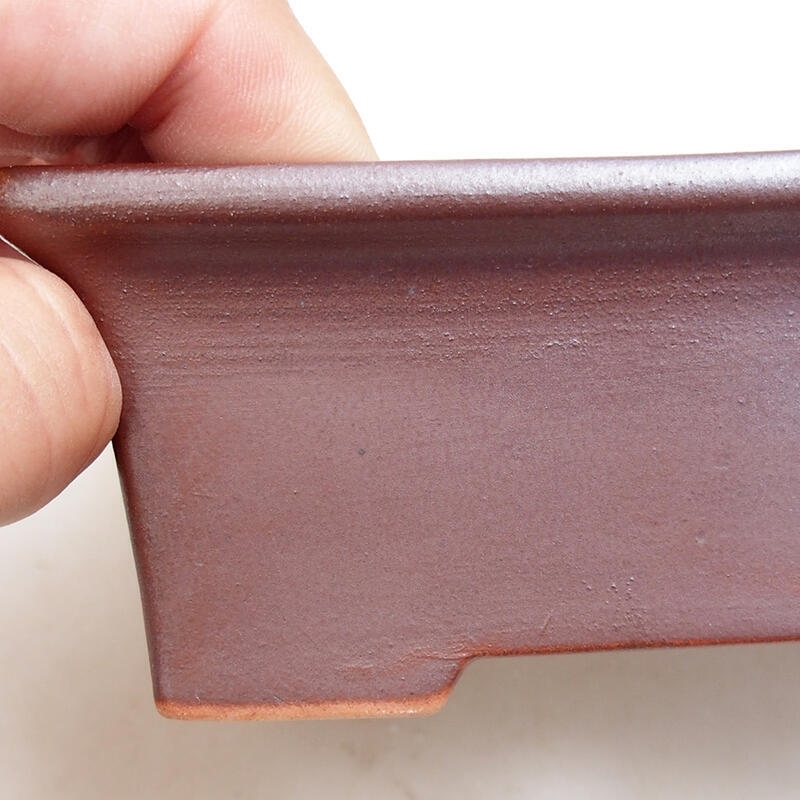 Bol à bonsaï en céramique 11,5 x 9 x 5 cm, brun