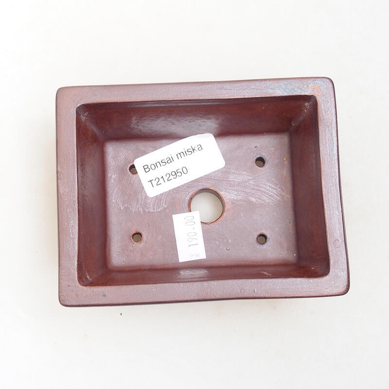 Bol à bonsaï en céramique 11,5 x 9 x 5 cm, brun