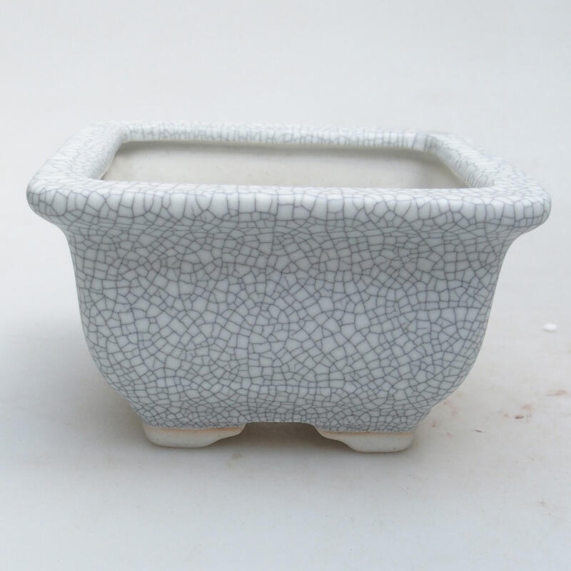 Bol à bonsaï en céramique 11 x 11 x 6,5 cm, couleur raku