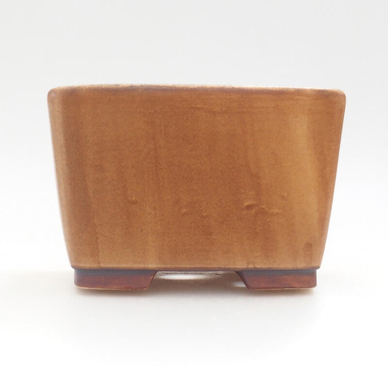 Bol à bonsaï en céramique 11 x 11 x 8 cm, orange