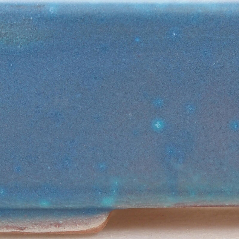 Bol à bonsaï en céramique 11 x 8,5 x 3,5 cm, couleur bleu