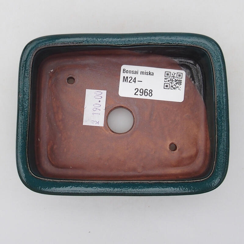 Bol à bonsaï en céramique 11 x 8 x 3 cm, vert