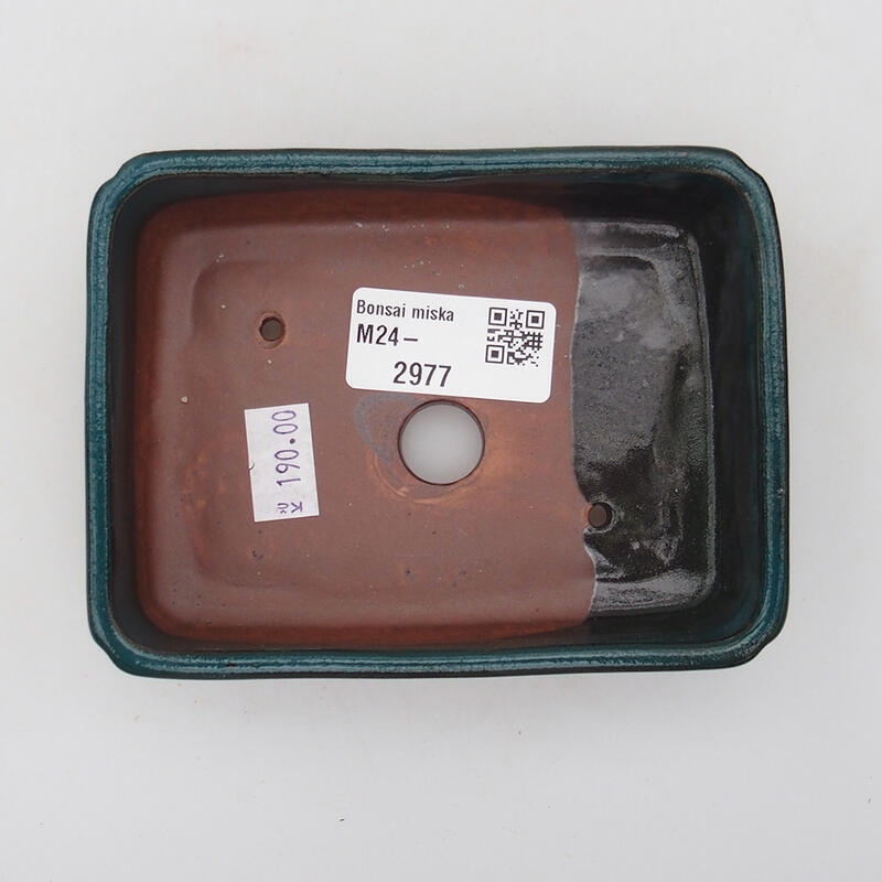 Bol à bonsaï en céramique 11 x 9 x 3 cm, vert