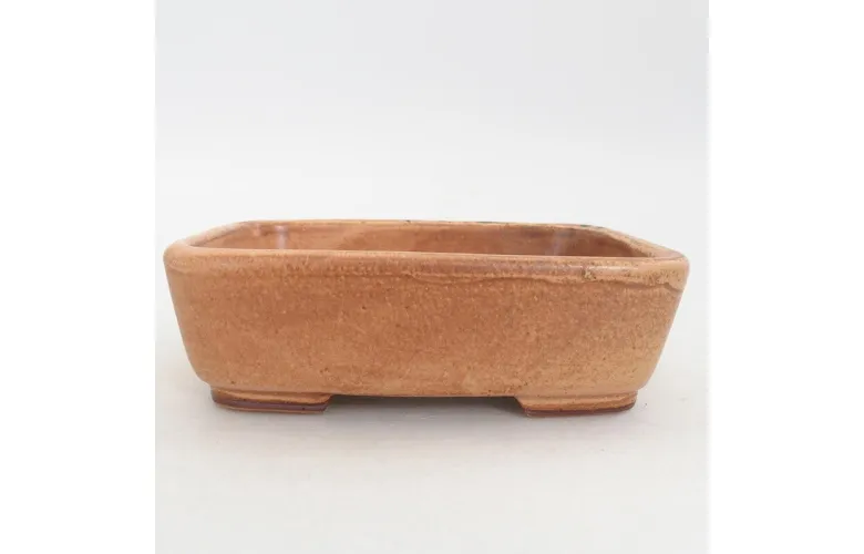 Bol à bonsaï en céramique 12,5 x 10 x 4 cm, rose