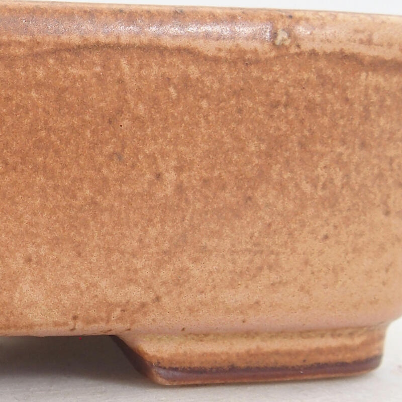 Bol à bonsaï en céramique 12,5 x 10 x 4 cm, rose