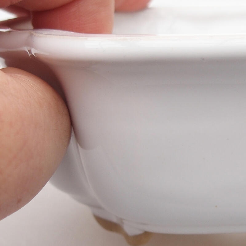 Bol à bonsaï en céramique 12,5 x 9,5 x 5 cm, vert