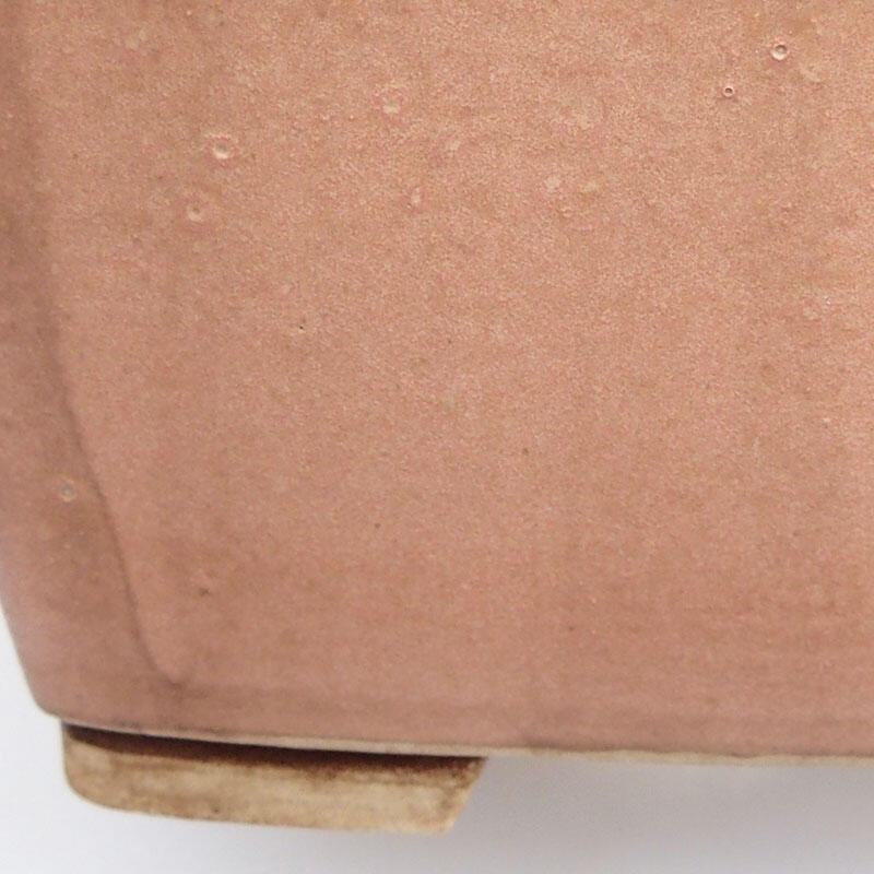 Bol à bonsaï en céramique 12 x 12 x 8 cm, rose