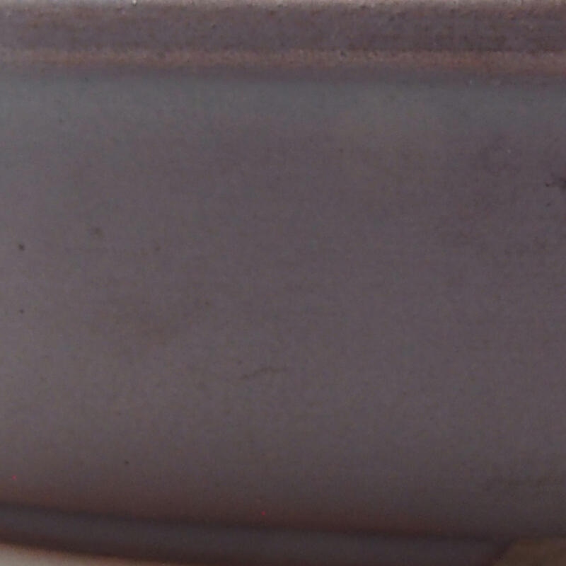 Bol à bonsaï en céramique 12 x 8,5 x 3 cm, couleur métal