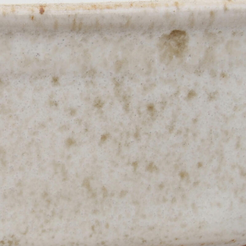 Bol à bonsaï en céramique 12 x 8,5 x 4,5 cm, blanc