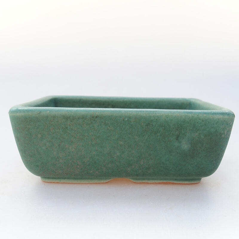 Bol à bonsaï en céramique 12 x 8,5 x 4,5 cm, vert