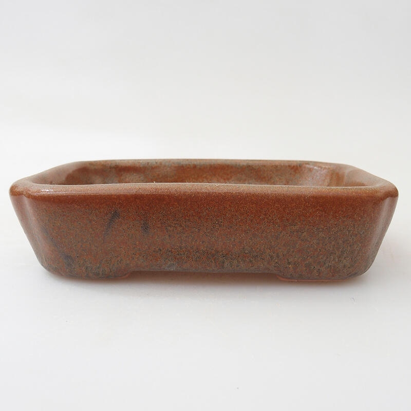 Bol à bonsaï en céramique 12 x 9 x 3 cm, brun