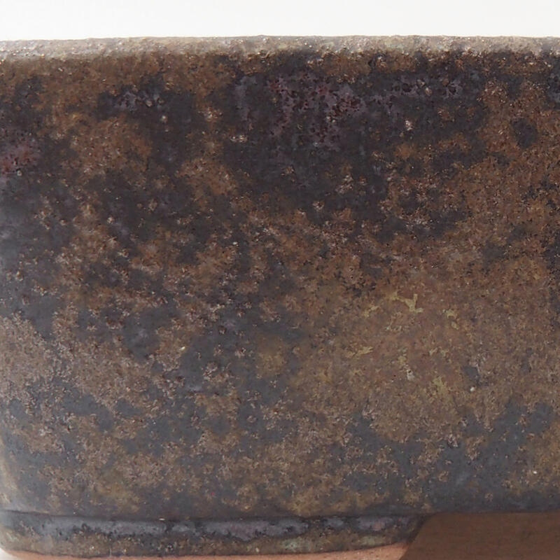 Bol à bonsaï en céramique 12 x 9 x 3 cm, brun