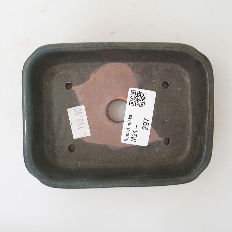 Bol à bonsaï en céramique 12 x 9 x 3 cm, gris