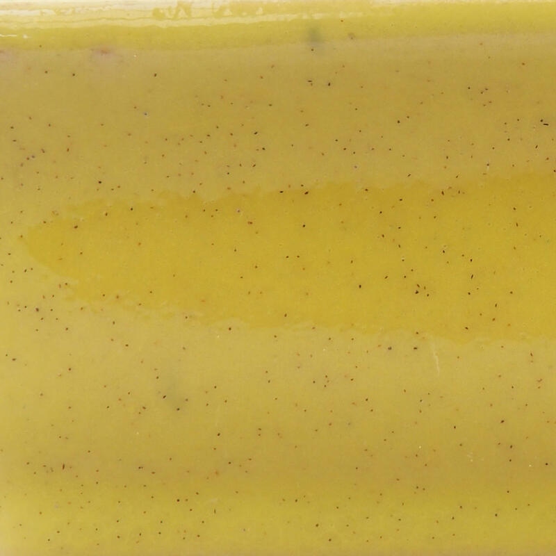 Bol à bonsaï en céramique 13 x 10,5 x 4 cm, jaune