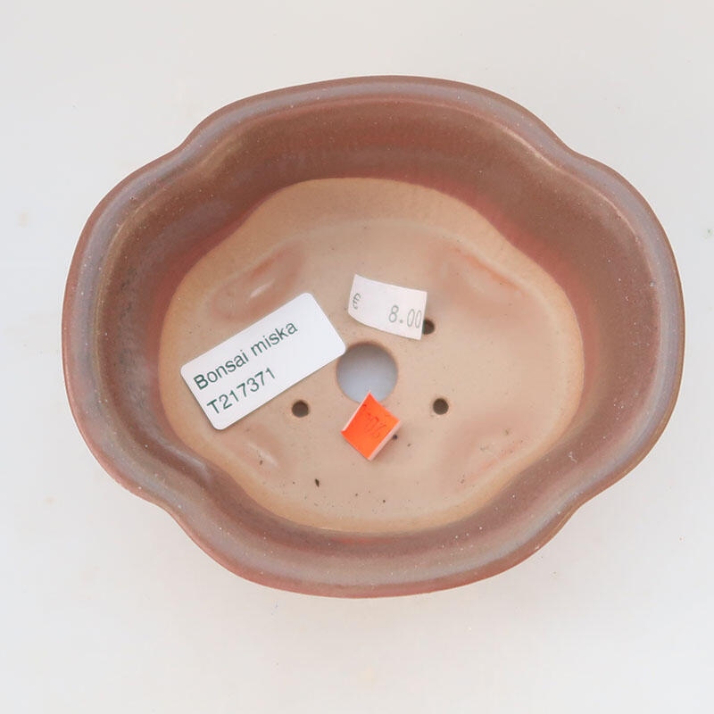 Bol à bonsaï en céramique 13 x 11 x 6 cm, couleur métal