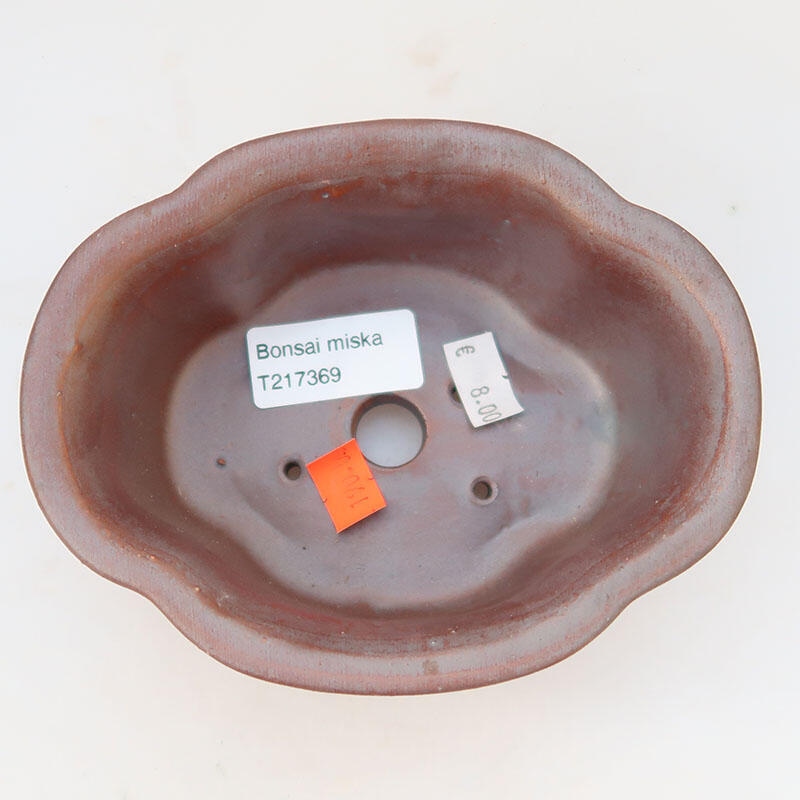 Bol à bonsaï en céramique 13 x 11 x 6 cm, couleur métal