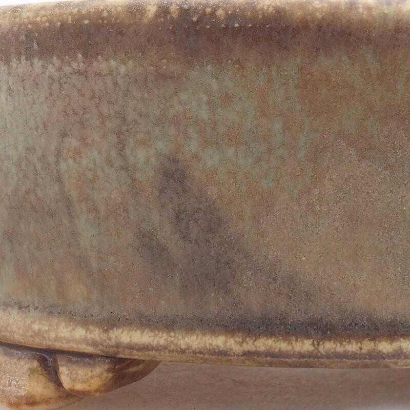 Bol à bonsaï en céramique 13 x 13 x 4 cm, vert