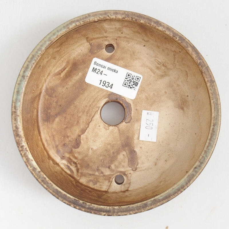 Bol à bonsaï en céramique 13 x 13 x 4 cm, vert