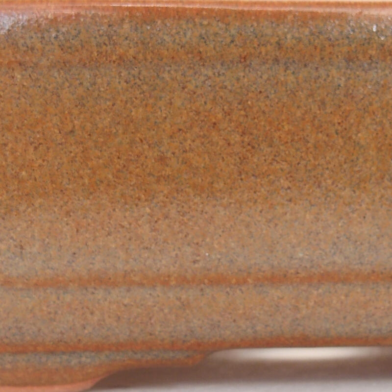 Bol à bonsaï en céramique 13 x 9,5 x 5 cm, brun