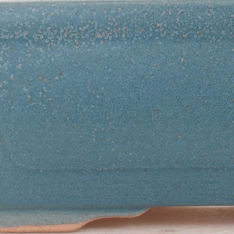 Bol à bonsaï en céramique 13 x 9,5 x 5 cm, couleur bleu