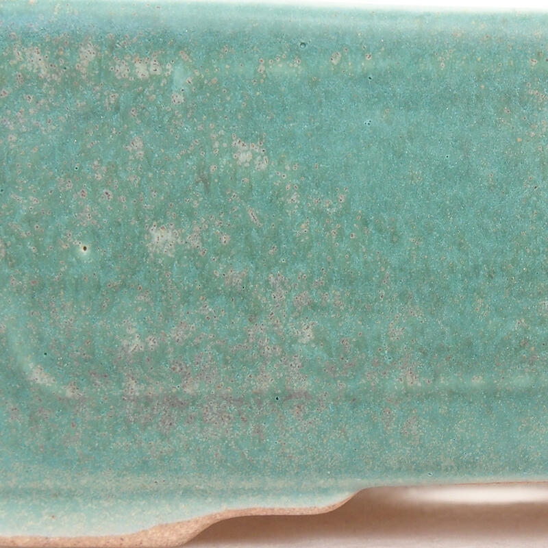 Bol à bonsaï en céramique 13 x 9,5 x 5 cm, vert