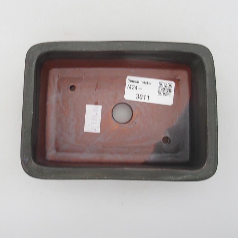 Bol à bonsaï en céramique 13 x 9 x 4,5 cm, gris