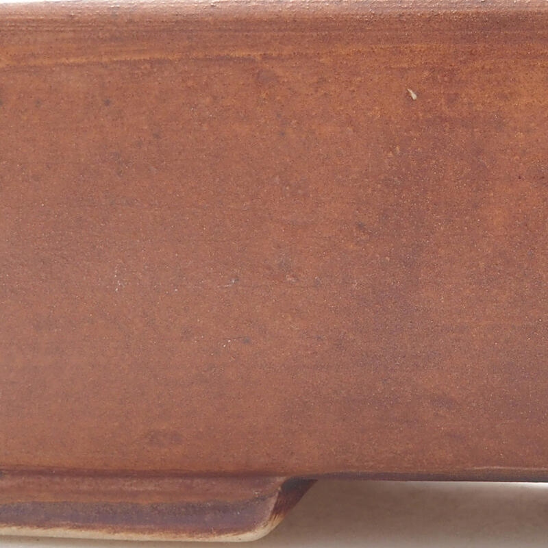 Bol à bonsaï en céramique 14,5 x 12 x 4 cm, couleur marron