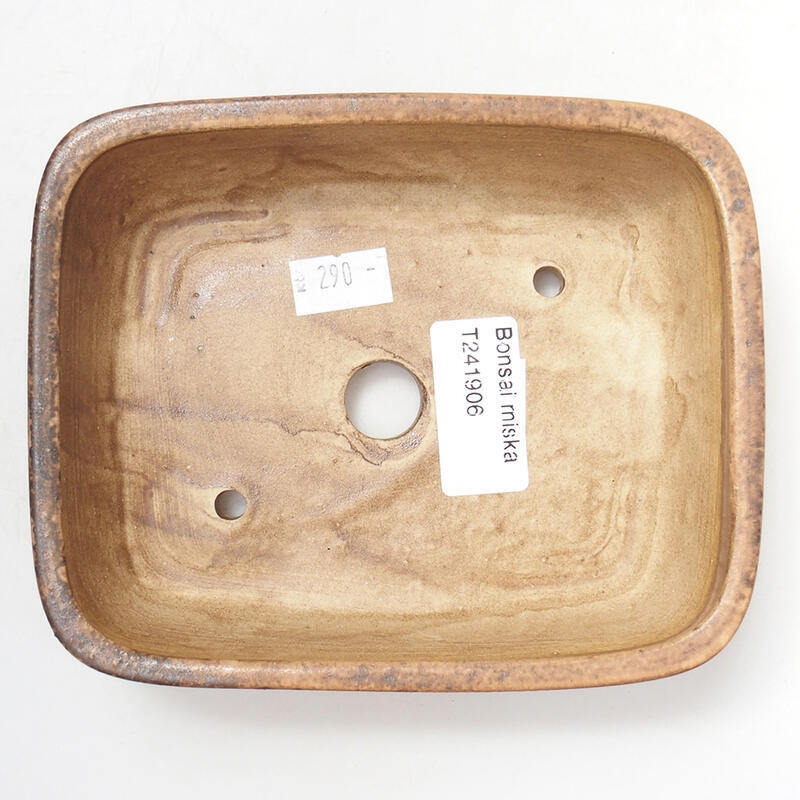 Bol à bonsaï en céramique 14,5 x 12 x 4 cm, rose