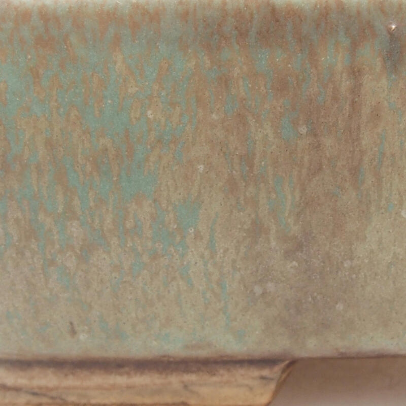 Bol à bonsaï en céramique 14,5 x 12 x 4 cm, vert