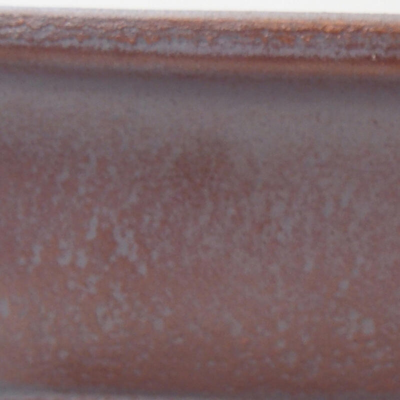 Bol à bonsaï en céramique 14 x 10,5 x 4 cm, couleur métal