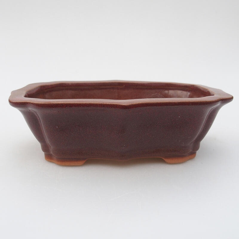 Bol à bonsaï en céramique 14 x 10 x 4 cm, rose