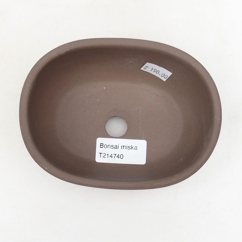 Bol à bonsaï en céramique 14 x 10 x 6 cm, couleur noire