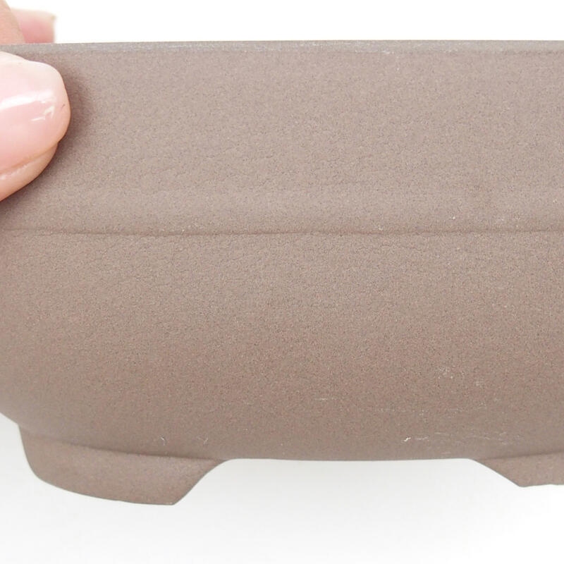 Bol à bonsaï en céramique 14 x 10 x 6 cm, couleur noire