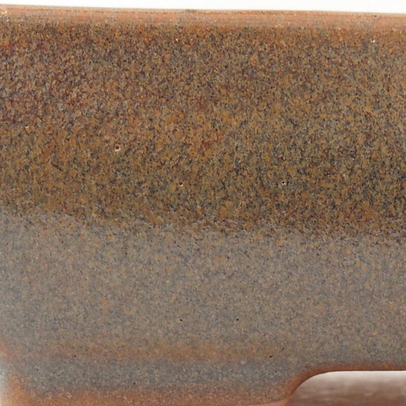 Bol à bonsaï en céramique 14 x 11 x 4 cm, brun