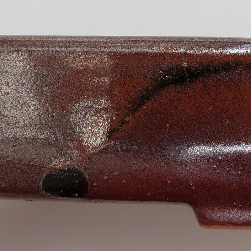 Bol à bonsaï en céramique 15,5 x 11 x 3 cm, brun