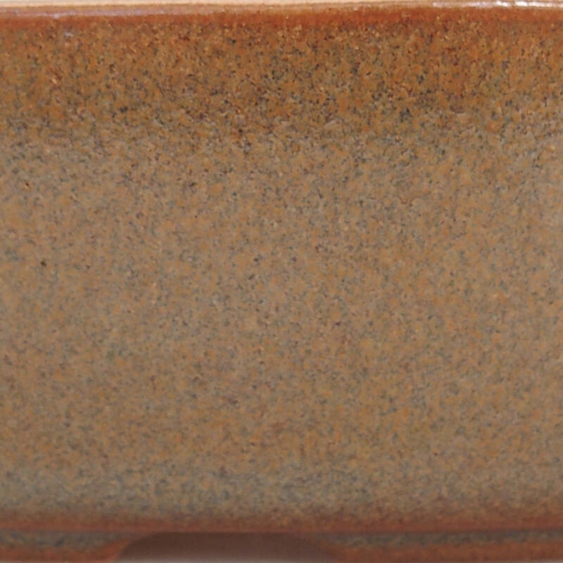 Bol à bonsaï en céramique 15 x 10 x 4,5 cm, brun