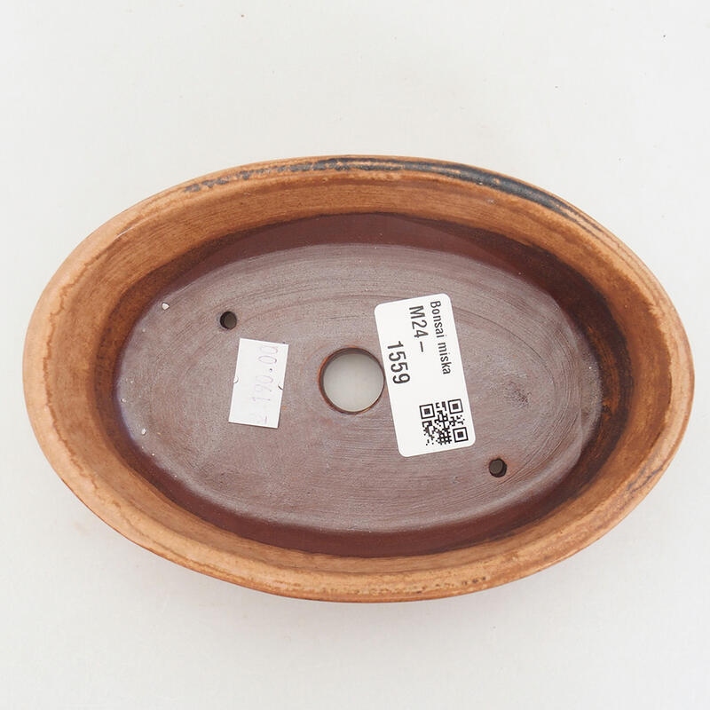 Bol à bonsaï en céramique 15 x 10 x 4,5 cm, rose