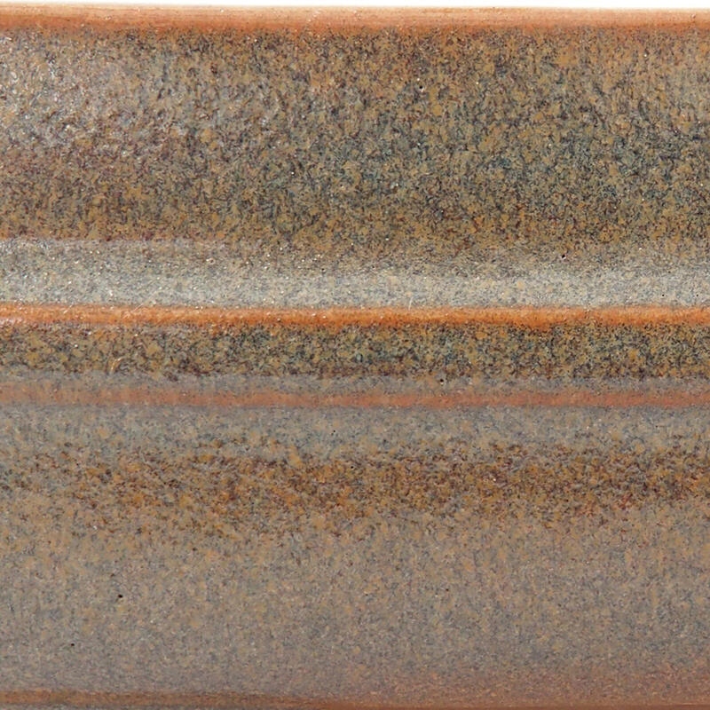 Bol à bonsaï en céramique 15 x 12,5 x 4,5 cm, brun