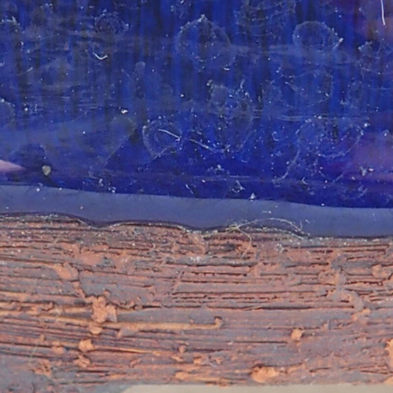 Bol à bonsaï en céramique 15 x 12,5 x 6,5 cm, couleur bleu