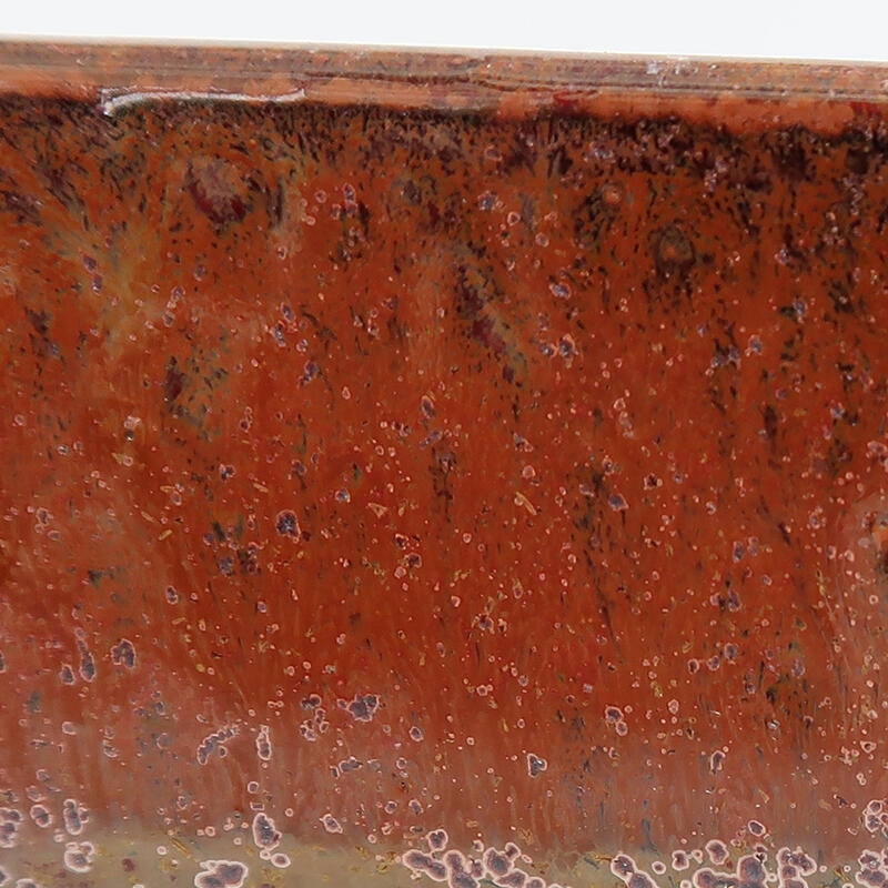 Bol à bonsaï en céramique 15 x 12 x 4 cm, brun