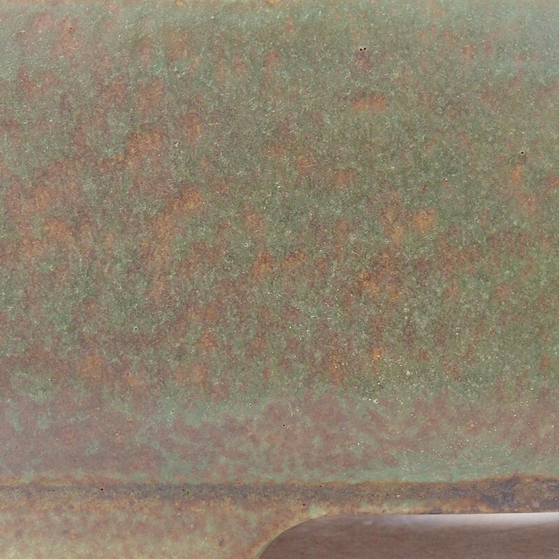 Bol à bonsaï en céramique 15 x 12 x 5,5 cm, vert