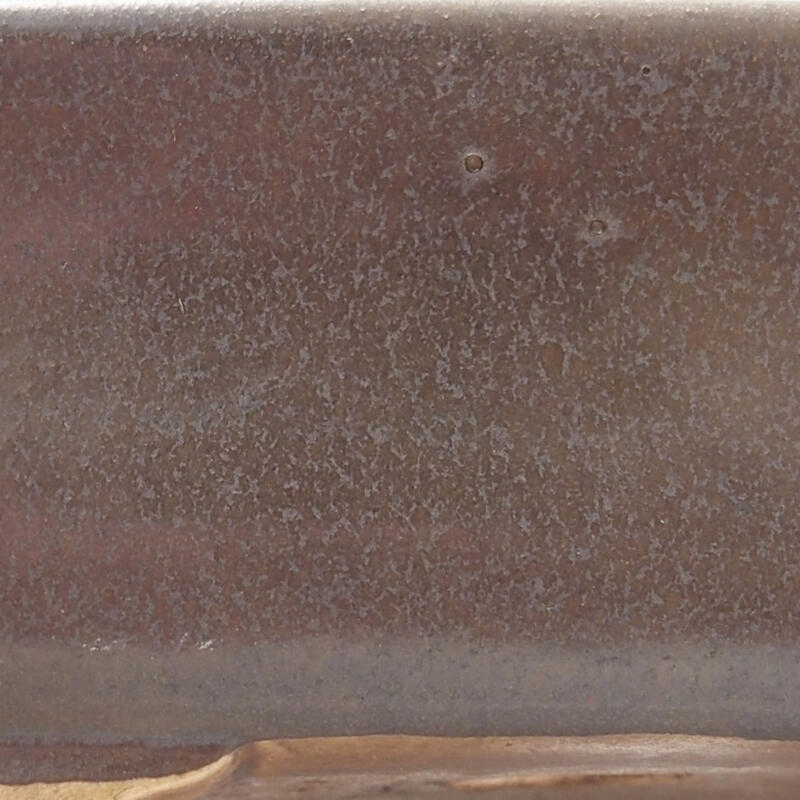 Bol à bonsaï en céramique 15 x 13 x 5 cm, brun